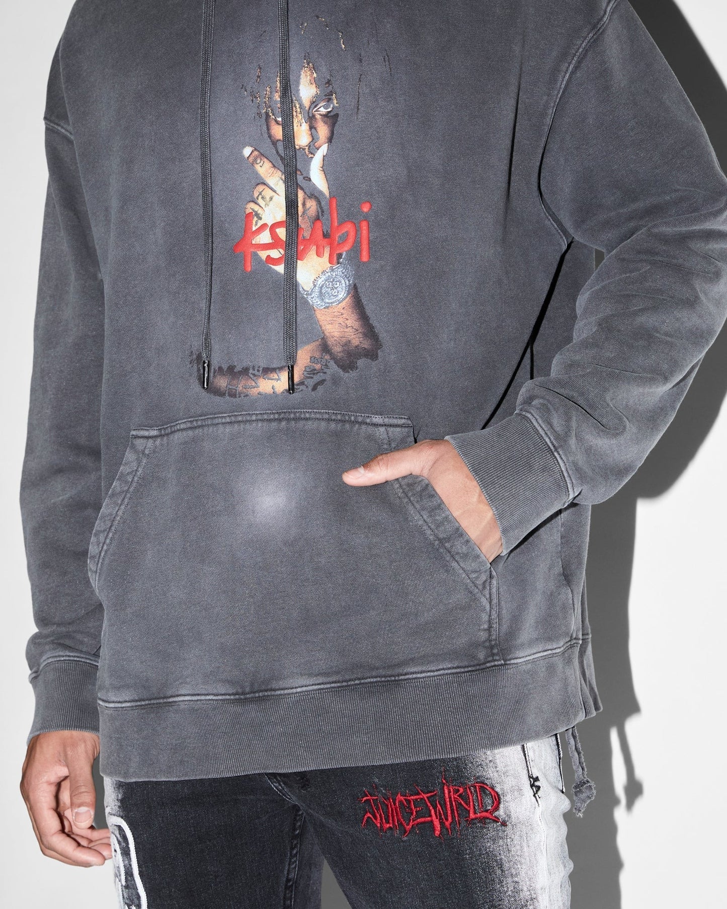 999 WRLD BIGGIE HOODIE FADED