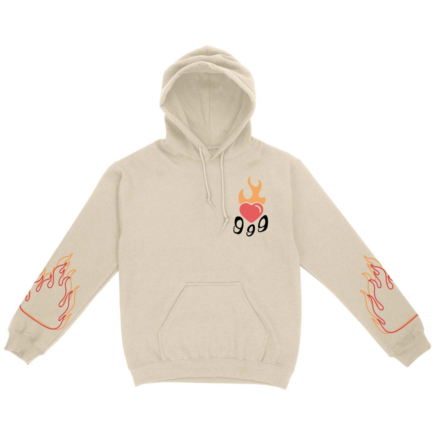999 CLUB SKULL PUFF PRINT HOODIE