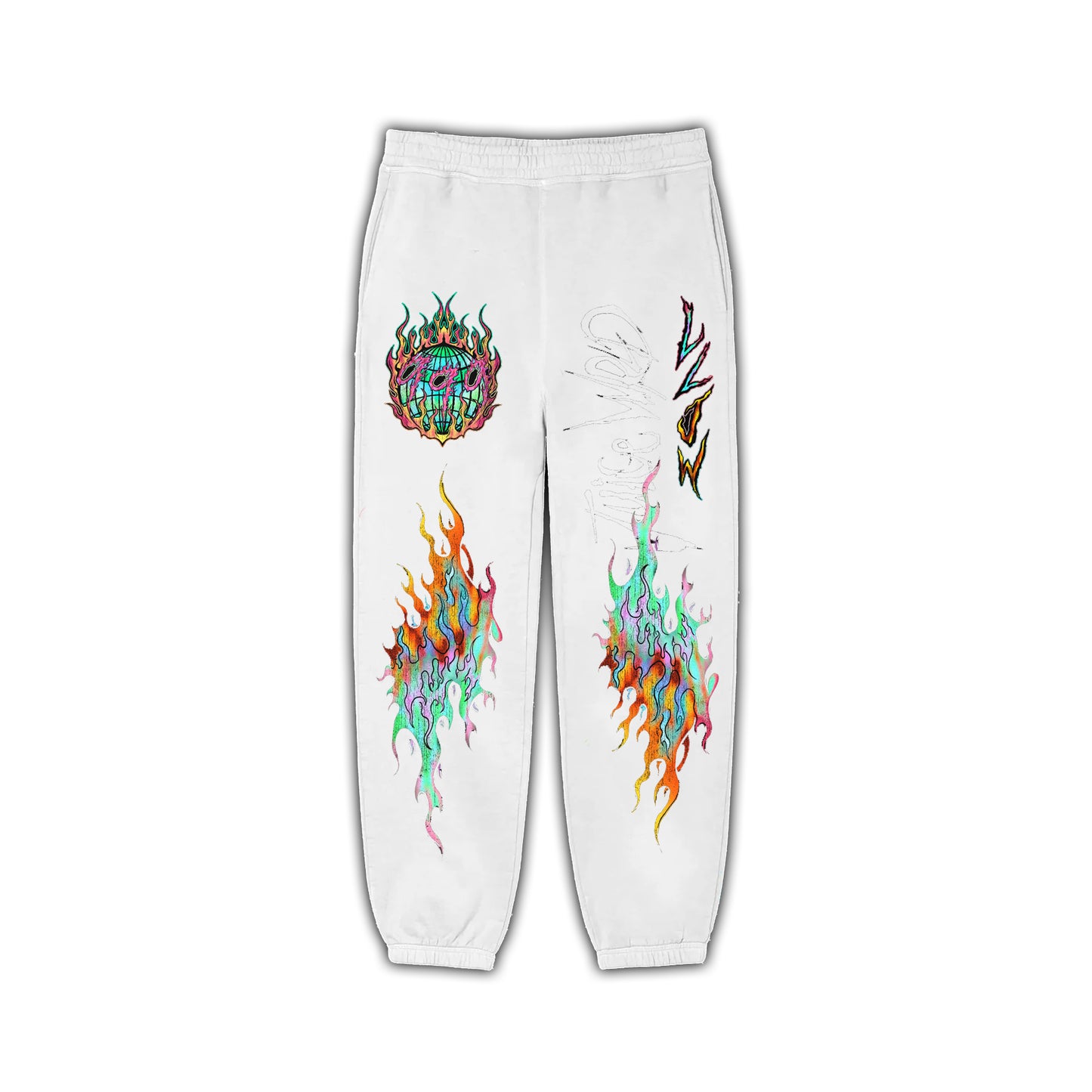 999 CLUB UP IN FLAMES SWEATPANTS